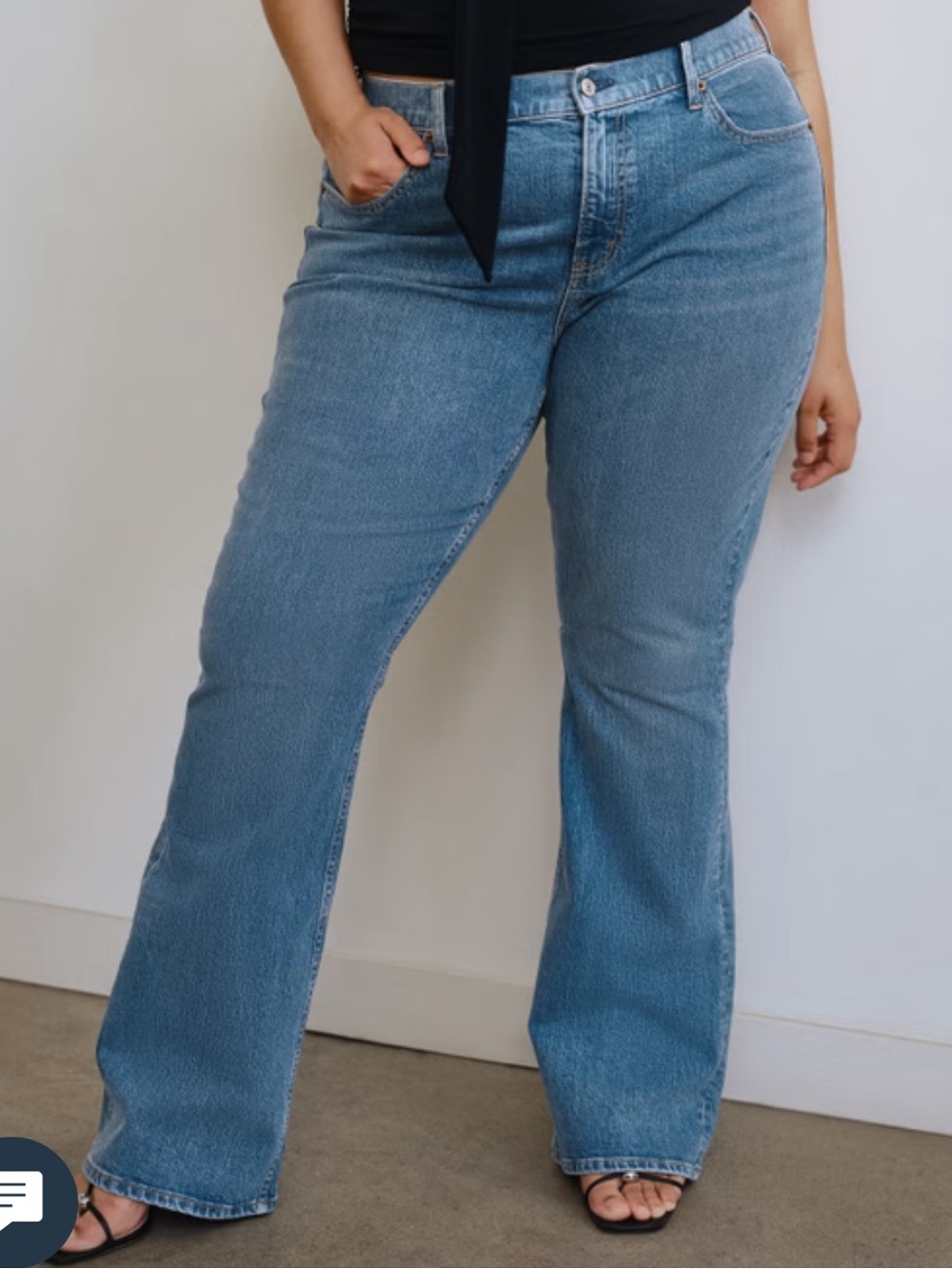 Abercrombie Curve love mid rise bootcut jean